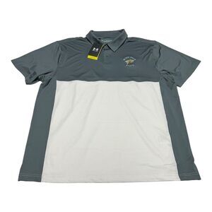 NWT Men's Under Armour Black Hills State Yellow Jackets Polo Golf Shirt Size XXL